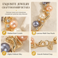 ⏳Time-Limited Special⏰Vintage Floral Jewelry Set – Pearl Crystal Accent, Elegant, Long-Lasting Shine 💫