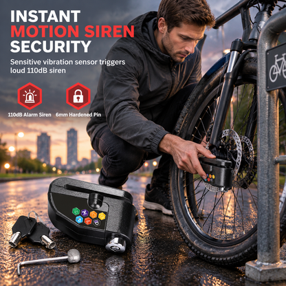 ⏳Time-Limited Special⏰Anti-Theft Disc Brake Alarm Lock for Bicycles Mountain Bikes Motorcycles and Electric Bikes