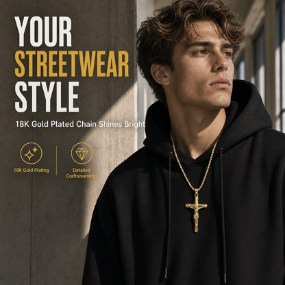 ⏳Time-Limited Special⏰Portrait Cross Pendant Necklace – A Timeless Unisex Piece for Everyday Wear & Thoughtful Gifting 💎✝️