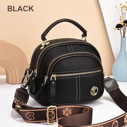 Versatile crossbody bag in PU leather - with adjustable wide shoulder strap（50%OFF）