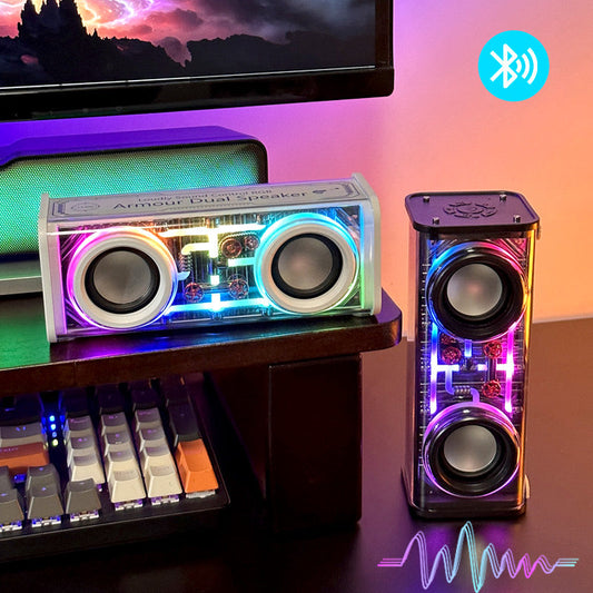 [best gift] Transparent Bluetooth Speaker with Ambient Light