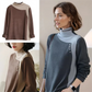 [Best Gift for Her] Fashion Casual Button-Spliced Warm Top