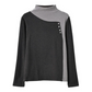 [Best Gift for Her] Fashion Casual Button-Spliced Warm Top