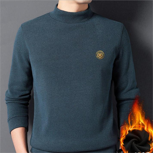 🔥Buy 2 Free shipping🔥Men's Thickened Mock Neck Warm Solid Sweatshirt