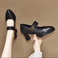 Women's Simple One-buckle High Heel Pointed-toe Shoes