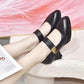 Women's Simple One-buckle High Heel Pointed-toe Shoes