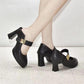 Women's Simple One-buckle High Heel Pointed-toe Shoes