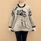 Women's Loose Soft Round Neck Flower Knit Sweater（50% OFF）